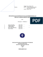 Laporan praktikum ke 4 Kesehatan Hewan Lab dan Satwa Akuatik ( Pengendalian Kesehatan Dalam Pemeliharaan Hewan Laboraturium Tikus ) 