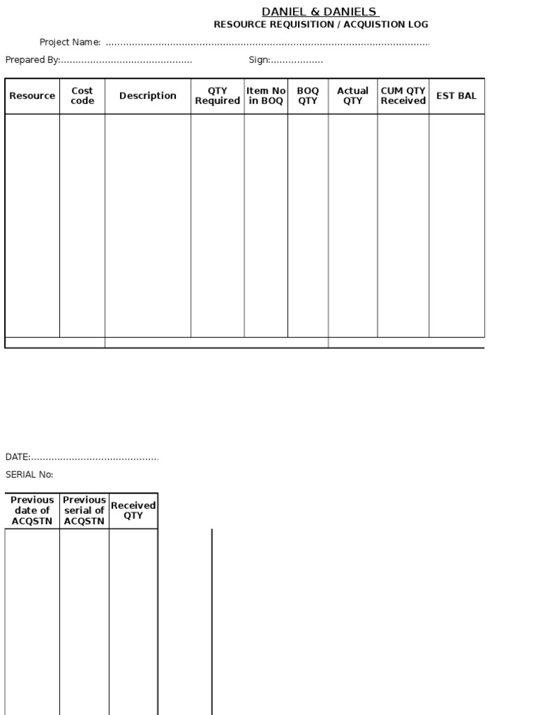 Procurement Log Book | PDF | Business