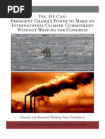 Obama Can Make a Climate Commitment Without Congress