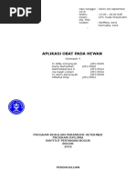 Download Laporan Praktikum Farmakologi  Aplikasi Obat pada Hewan  by Dwiky Ramadhan SN341958113 doc pdf