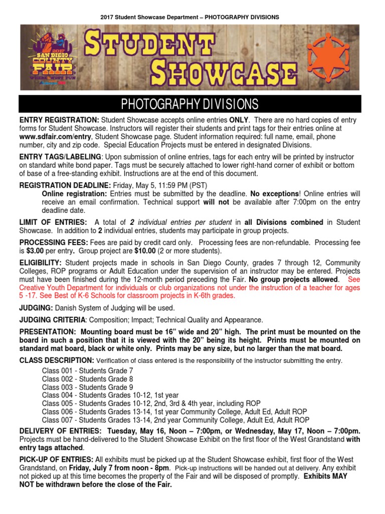 2017 Student Showcase Photography Guide | PDF | Photograph | Collage