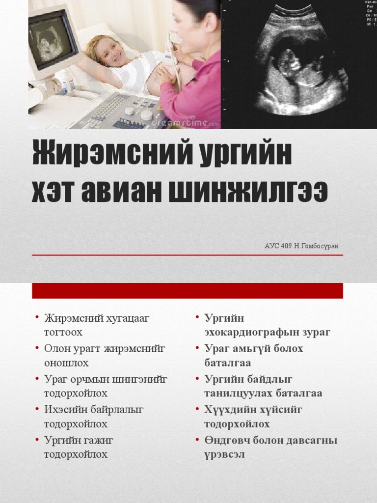 Жирэмсний Ургийн Хэт Авиан Шинжилгээ | PDF