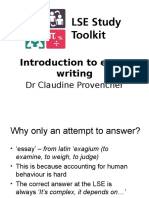 LSE Study Toolkit Resource Introduction To Essay Writing