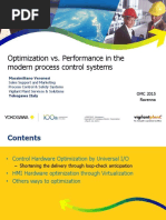 1 OMC2015 ISA YOKOGAWA Optimization Vs Performance