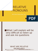 Relative Pronouns