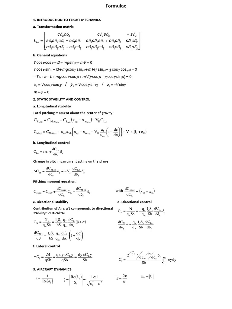 Formulae | PDF