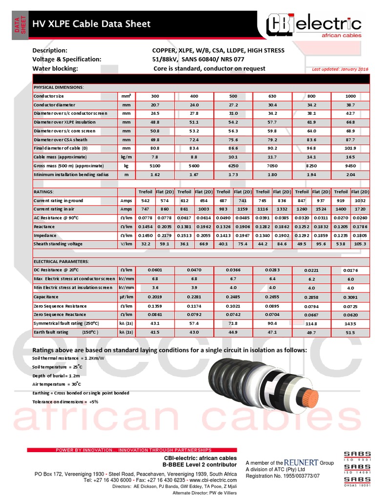 88kV Copper XLPE CSA PE HS Cables PDF PDF Cable Electrical Conductor