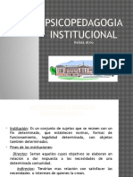 Psicopedagogía institucional: funciones y alcances