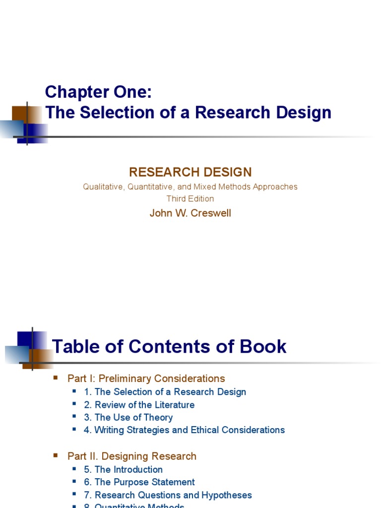 Research Design Selection Overview | PDF | Qualitative Research ...