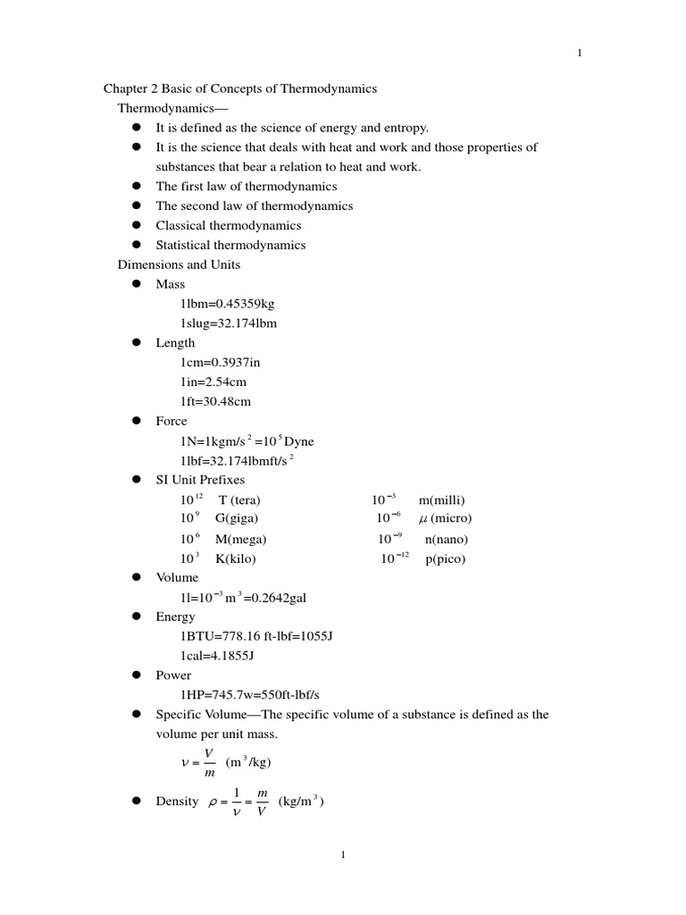 Thermodynamics Concepts Overview | PDF | Phase (Matter) | Heat