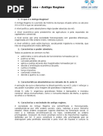 O Que é o Antigo Regime- Obj. 13