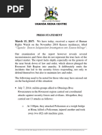 Government Response To HRW Report On Kasese