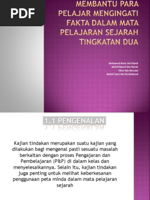 Pdf Peningkatan Pencapaian Dalam Mata Pelajaran Sejarah Melalui Teknik Elaborative Interrogation Satu Sorotan Kajian