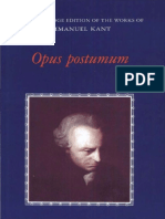 Immanuel Kant Opus Postumum PDF