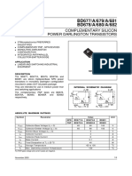 Complementary Silicon Serie BD 600