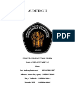 AUDITING II - PENGUJIAN SALDO UTANG USAHA DAN AUDIT AKTIVA TETAP