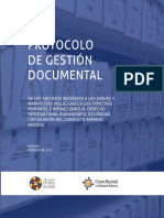 Protocolo Gestion Documental archivos violaciones derechos humanos