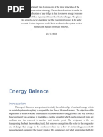 Energy Balance