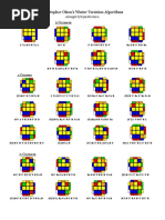 OLL Algorithm Rubik's Cube | PDF | Early Childhood Education Materials ...