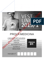 Prova Medicina 2015 - Objetiva Com Gabarito