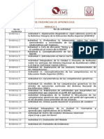 Listado de Evidencias Modulo 1