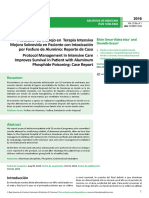 Protocolo de Manejo en Terapia Intensiva Mejora Sobrevida en Paciente Con Intoxicacioacuten Por Fosfuro de Aluminio Reporte de Cas