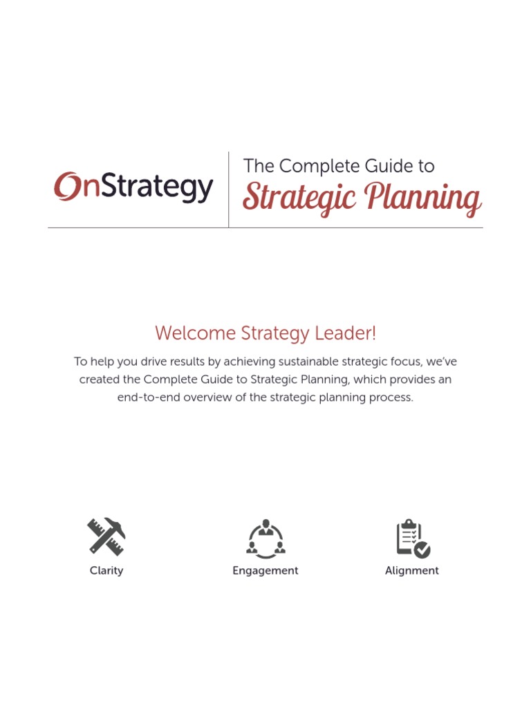 Complete Strategic Planning Guide | PDF | Swot Analysis | Strategic ...