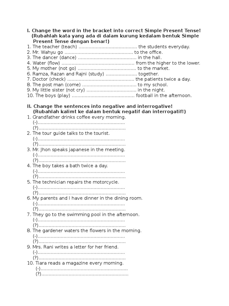 Latihan soal present perfect tense lembar edu vrogue co