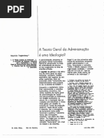 Tragtenberg - A Teoria Geral Da Administração é Uma Ideologia