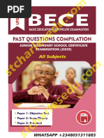 Jss3 Bece Past Question And Answer Basic Education Cerfiticate Examination Technology Engineering Business