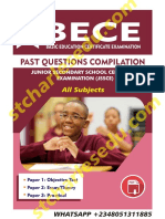 JSS3 BECE Past Question and Answer - Basic Education Certificate Examination