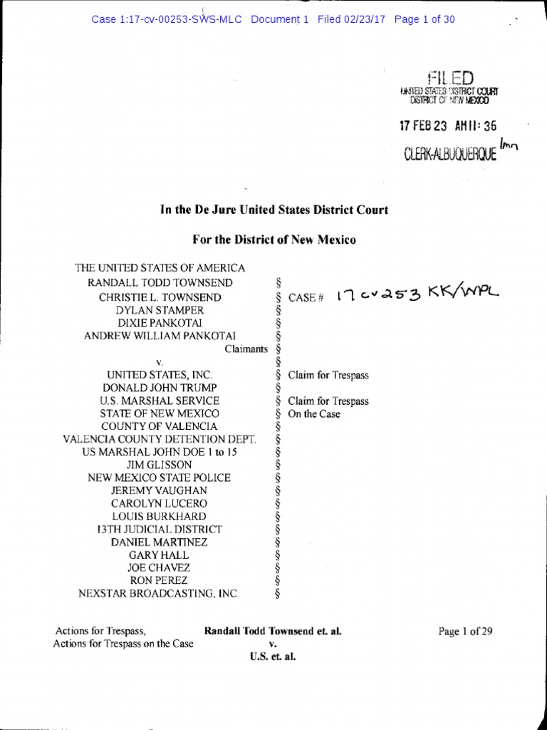 Towsend Et Al V US Et Al PDF