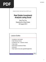 Real Estate Investment Analysis Using Excel - 22aug2014 PDF