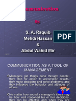 Communication As A Tool of Management