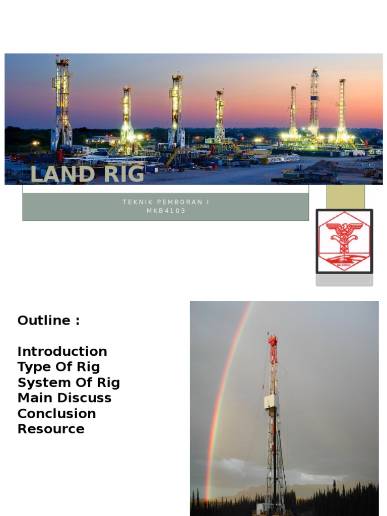 Jenis dan Sistem Land Rig Pengeboran | PDF
