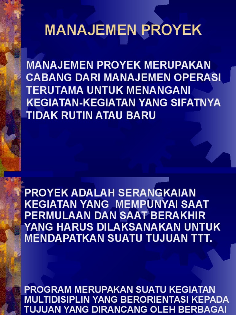 Materi PPC Manajemen Proyek | PDF