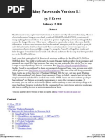 Cracking Passwords Guide