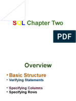 SQL Chapter Two