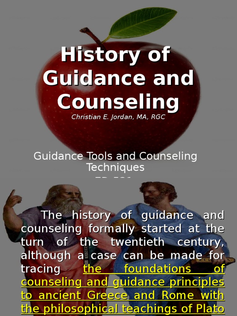 1 History of Guidance and Counseling PDF School Counselor Psychology