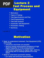 VLSI Test Process and Equipment