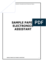 Sample Paper Electronics Assistant