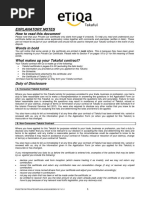 Explanatory Notes How To Read This Document: A. Consumer Takaful Contract