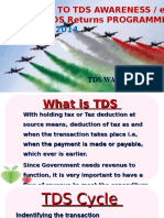 Welcome To Tds Awareness / E-Filing of TDS Returns PROGRAMME