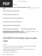 ALE IDOC for Purchase Order to Sales Order