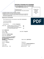 Indian Institute of Technology Roorkee: Application For Admission To Ph.D. Programmes