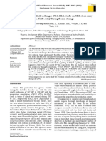 Qualitative and Quantitative Changes of Fried Fish Steaks and Fish Steak Curry of Catla (Catla Catla) During Frozen Storage