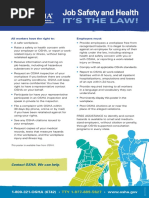 OSHA Job Safety Rights and Responsibilities | PDF | Occupational Safety ...