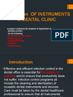 Sterilization of Instruments in Dental Clinic