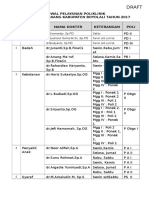 Jadwal Dokter Di Poliklinik Edit TGL 2 Jan 2017 - For Merge