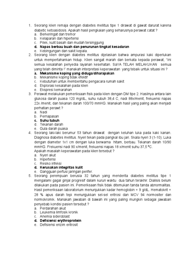 Soal Ukom Gadar Diabetes